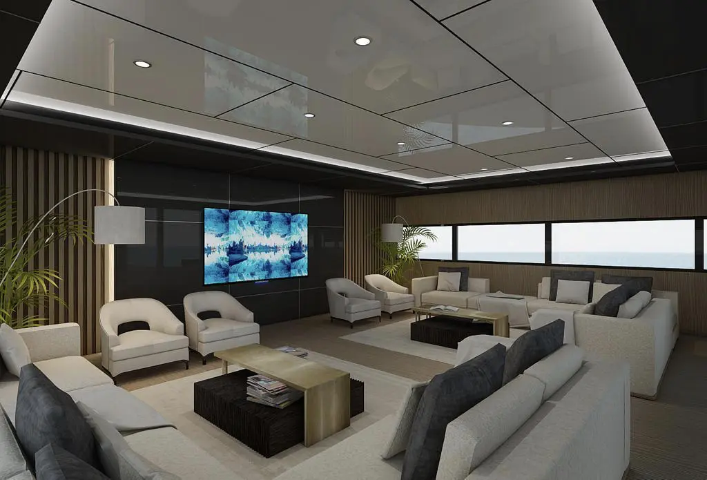 Sun deck lounge area